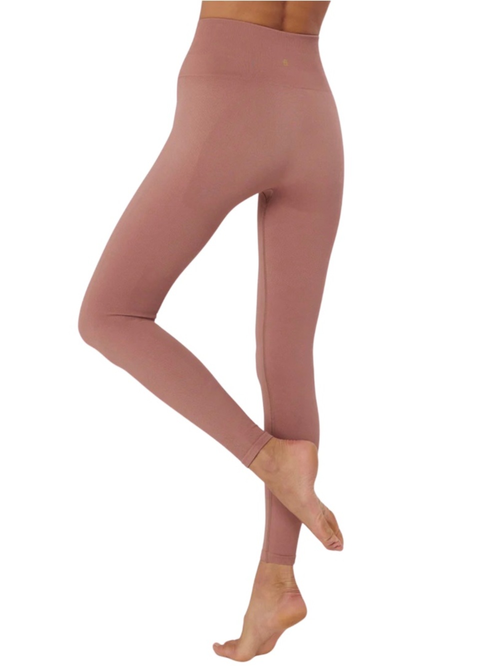 Spiritual Gangster Icon High Waist Legging Cappuccino M/L Retail $117 USD